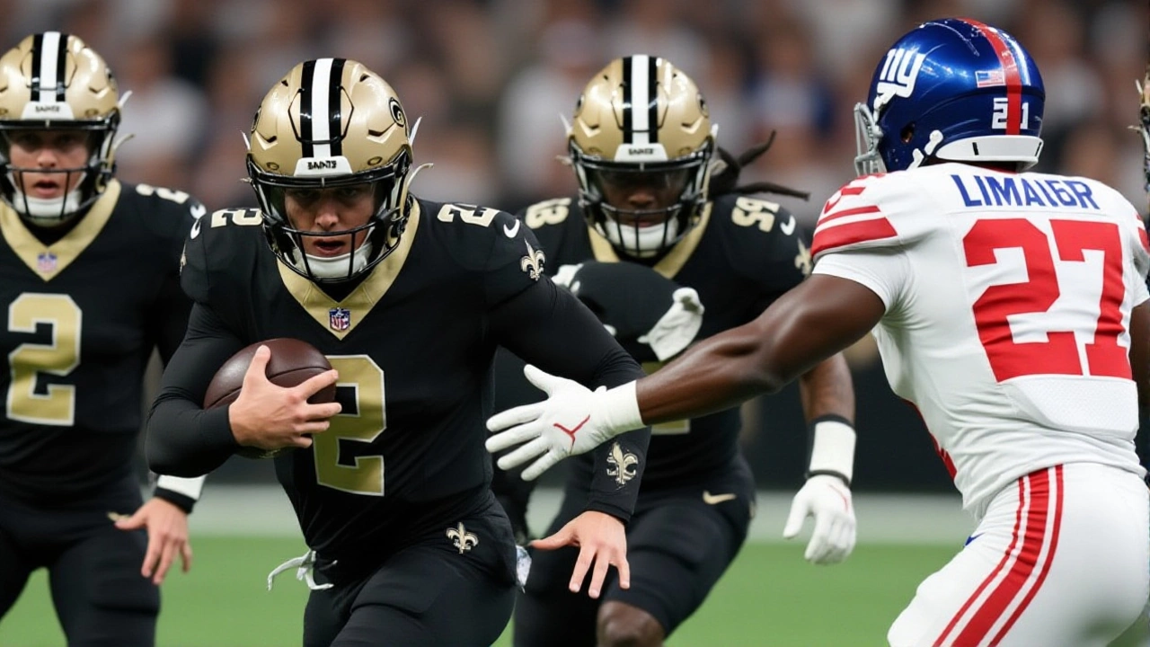 Saints snap eight‑game skid, force five turnovers to beat Giants